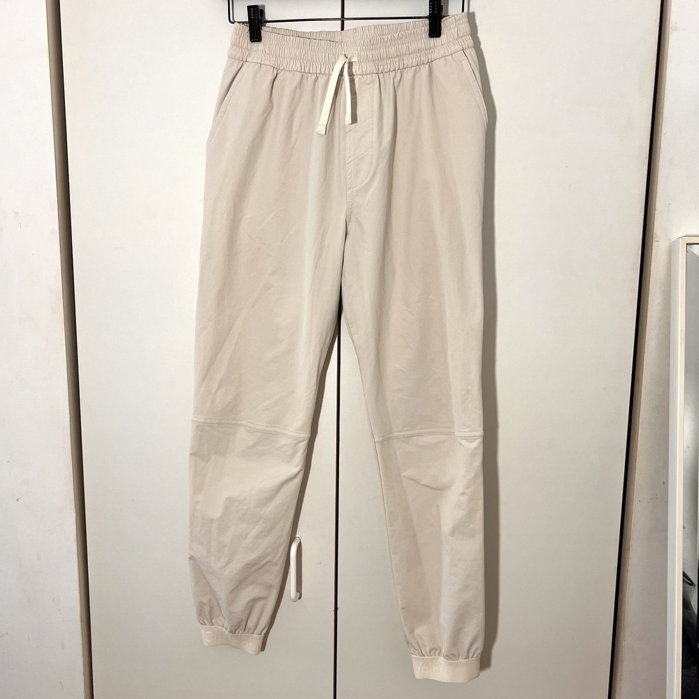 Outdoor Voices Joggers Womens Small Beige Hiking Pants Activewear Gorpcore